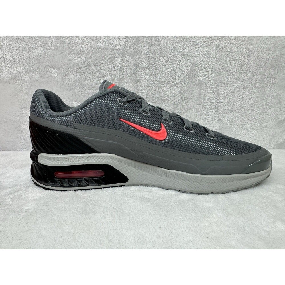 Nike Air Max Bia Men’s 9.5 Smoke Grey Bright Crimson Running Shoes